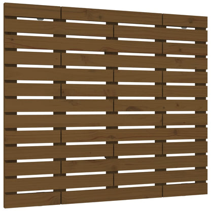 vidaXL Wall Headboard Honey Brown 146x3x91.5 cm Solid Wood Pine 2