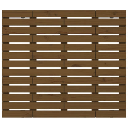 vidaXL Wall Headboard Honey Brown 146x3x91.5 cm Solid Wood Pine 4