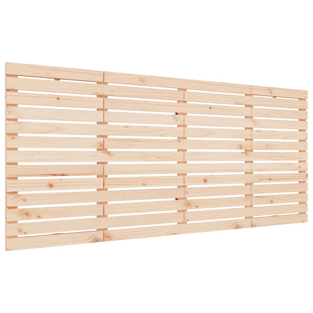 Wall Headboard 96x3x91,5 cm Solid Wood Pine Length 91.5 cm Natural 156 cm