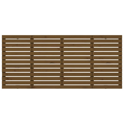 vidaXL Wall Headboard Honey Brown 156x3x91.5 cm Solid Wood Pine 4