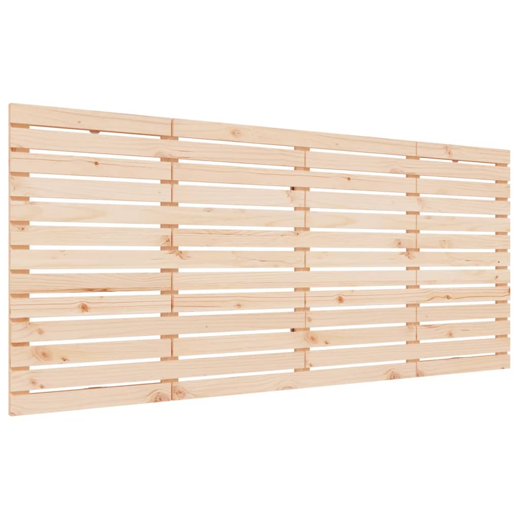 Wall Headboard 96x3x91,5 cm Solid Wood Pine Length 91.5 cm Natural 166 cm