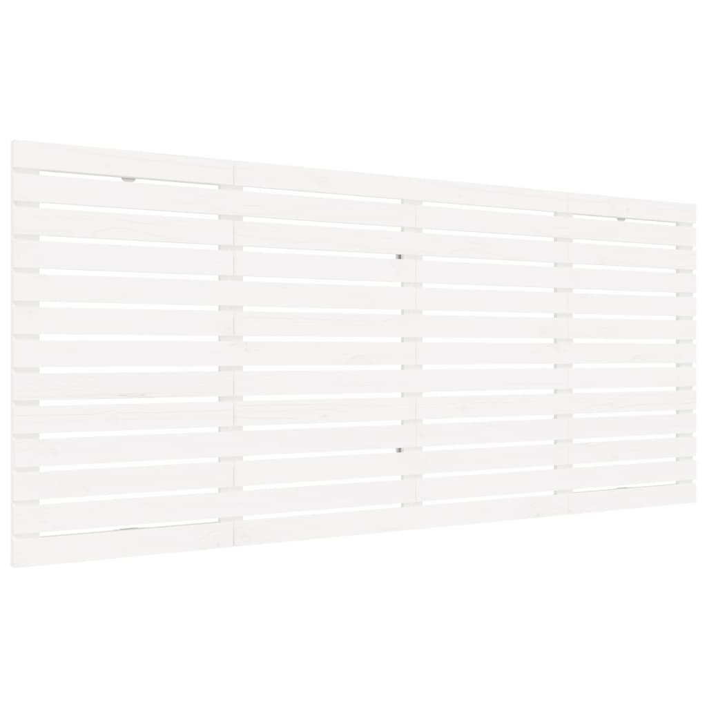 vidaXL Wall Headboard White 166x3x91.5 cm Solid Wood Pine 2