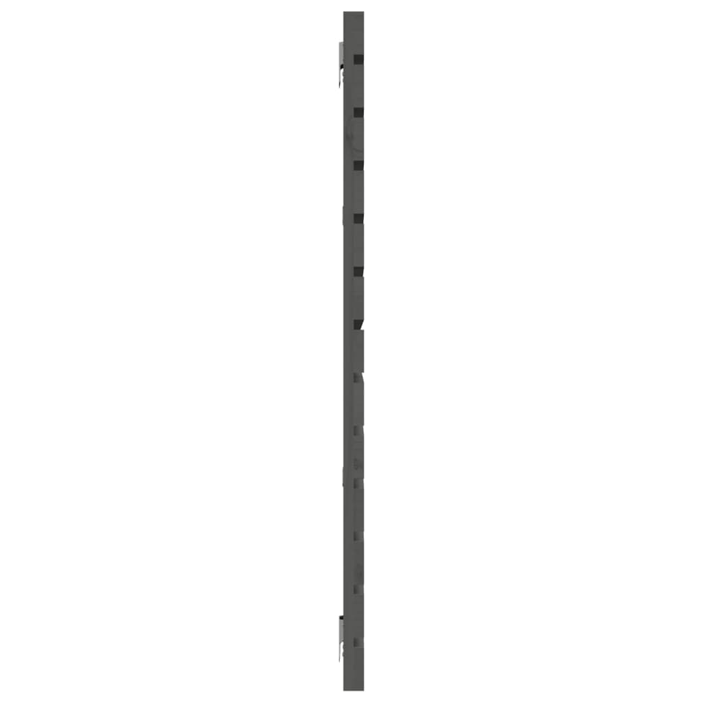 vidaXL Wall Headboard Grey 166x3x91,5 cm Solid Wood Pine 5
