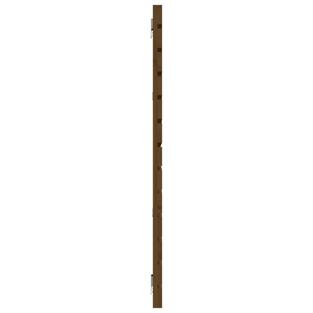 vidaXL Wall Headboard Honey Brown 166x3x91,5 cm Solid Wood Pine 5