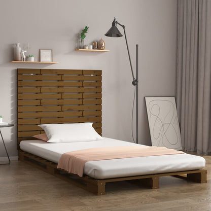 vidaXL Wall Headboard Honey Brown 141x3x91,5 cm Solid Wood Pine 1