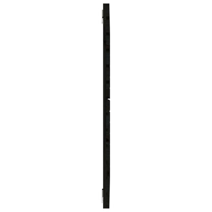 vidaXL Wall Headboard Black 141x3x91,5 cm Solid Wood Pine 5