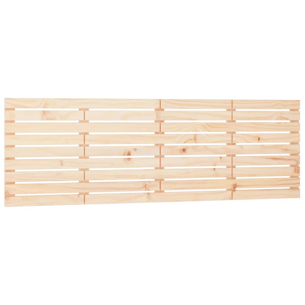 vidaXL Wall Headboard 206x3x63 cm Solid Wood Pine 2