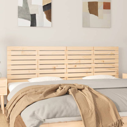 vidaXL Wall Headboard 206x3x63 cm Solid Wood Pine 1