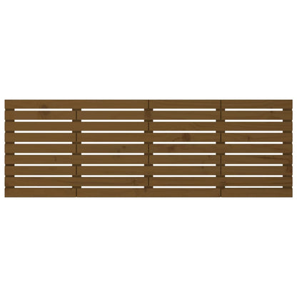 vidaXL Wall Headboard Honey Brown 206x3x63 cm Solid Wood Pine 4