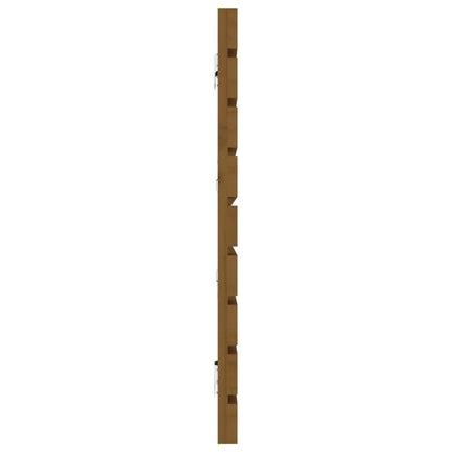 vidaXL Wall Headboard Honey Brown 206x3x63 cm Solid Wood Pine 5