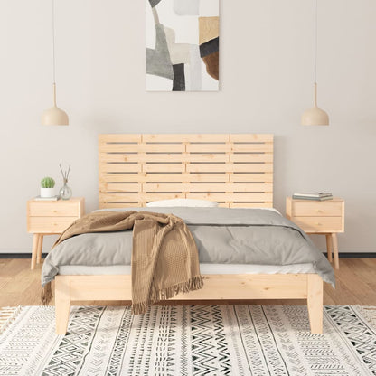 vidaXL Wall Headboard 156x3x63 cm Solid Wood Pine 3
