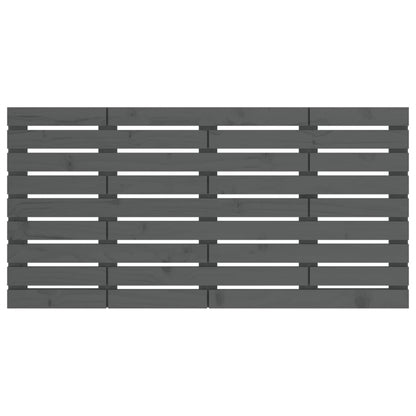 vidaXL Wall Headboard Grey 156x3x63 cm Solid Wood Pine 4