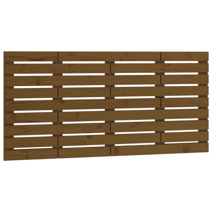 vidaXL Wall Headboard Honey Brown 156x3x63 cm Solid Wood Pine 2