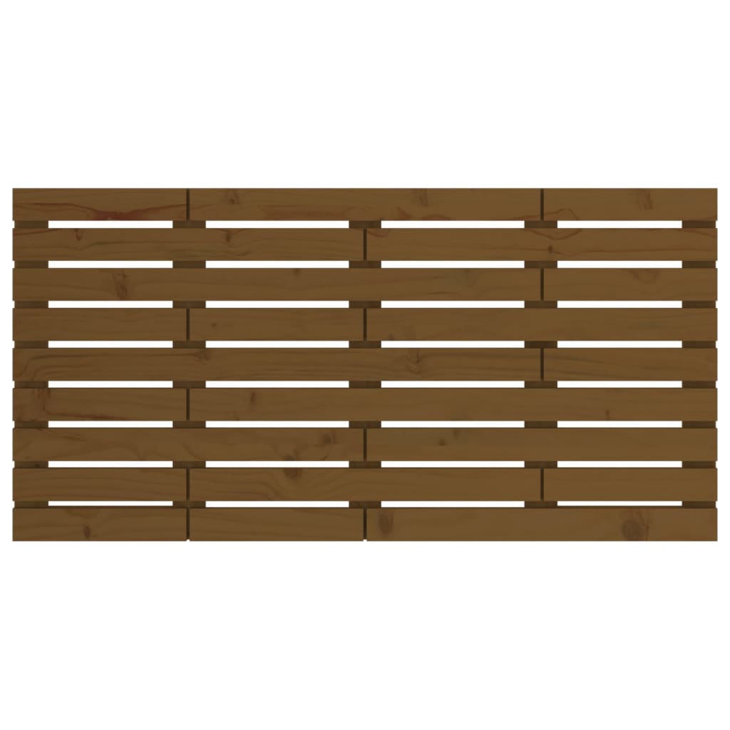 vidaXL Wall Headboard Honey Brown 156x3x63 cm Solid Wood Pine 4