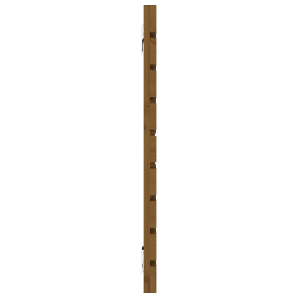 vidaXL Wall Headboard Honey Brown 156x3x63 cm Solid Wood Pine 5