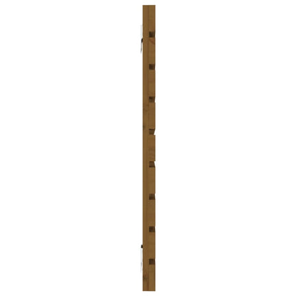 vidaXL Wall Headboard Honey Brown 156x3x63 cm Solid Wood Pine 5