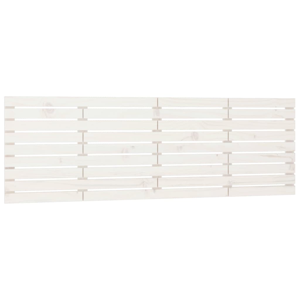 vidaXL Wall Headboard White 166x3x63 cm Solid Wood Pine 2