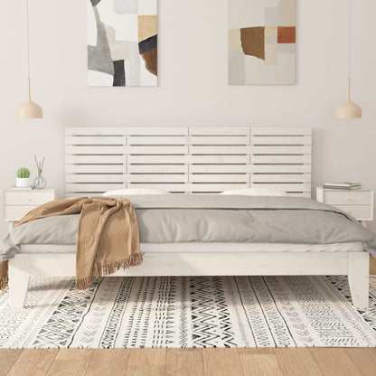 vidaXL Wall Headboard White 166x3x63 cm Solid Wood Pine 3
