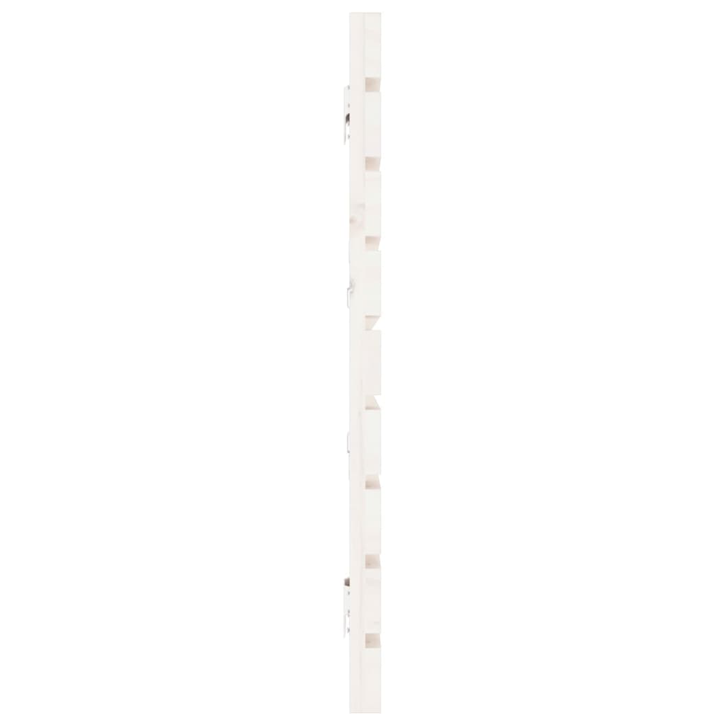 vidaXL Wall Headboard White 166x3x63 cm Solid Wood Pine 5