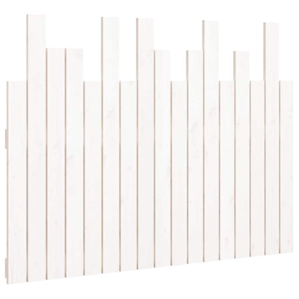 vidaXL Wall Headboard White 108x3x80 cm Solid Wood Pine 2