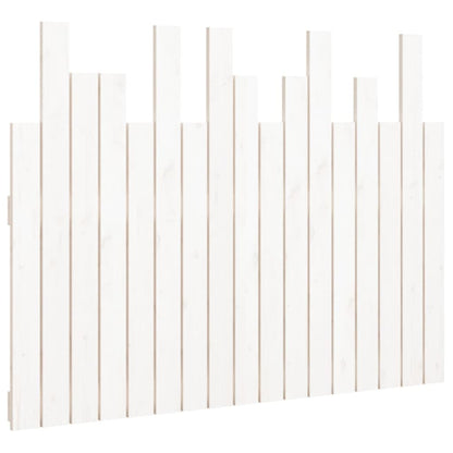 vidaXL Wall Headboard White 108x3x80 cm Solid Wood Pine 2