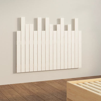 vidaXL Wall Headboard White 108x3x80 cm Solid Wood Pine 4