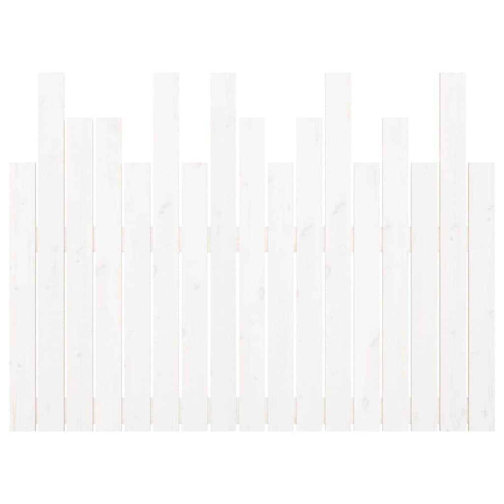 vidaXL Wall Headboard White 108x3x80 cm Solid Wood Pine 5