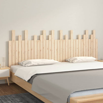vidaXL Wall Headboard 108x3x80 cm Solid Wood Pine Natural