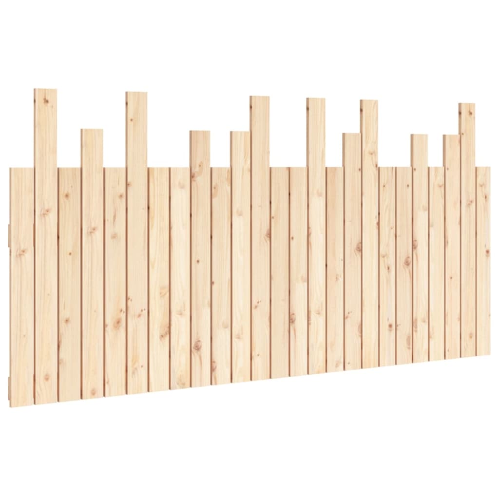 vidaXL Wall Headboard 159.5x3x80 cm Solid Wood Pine 2