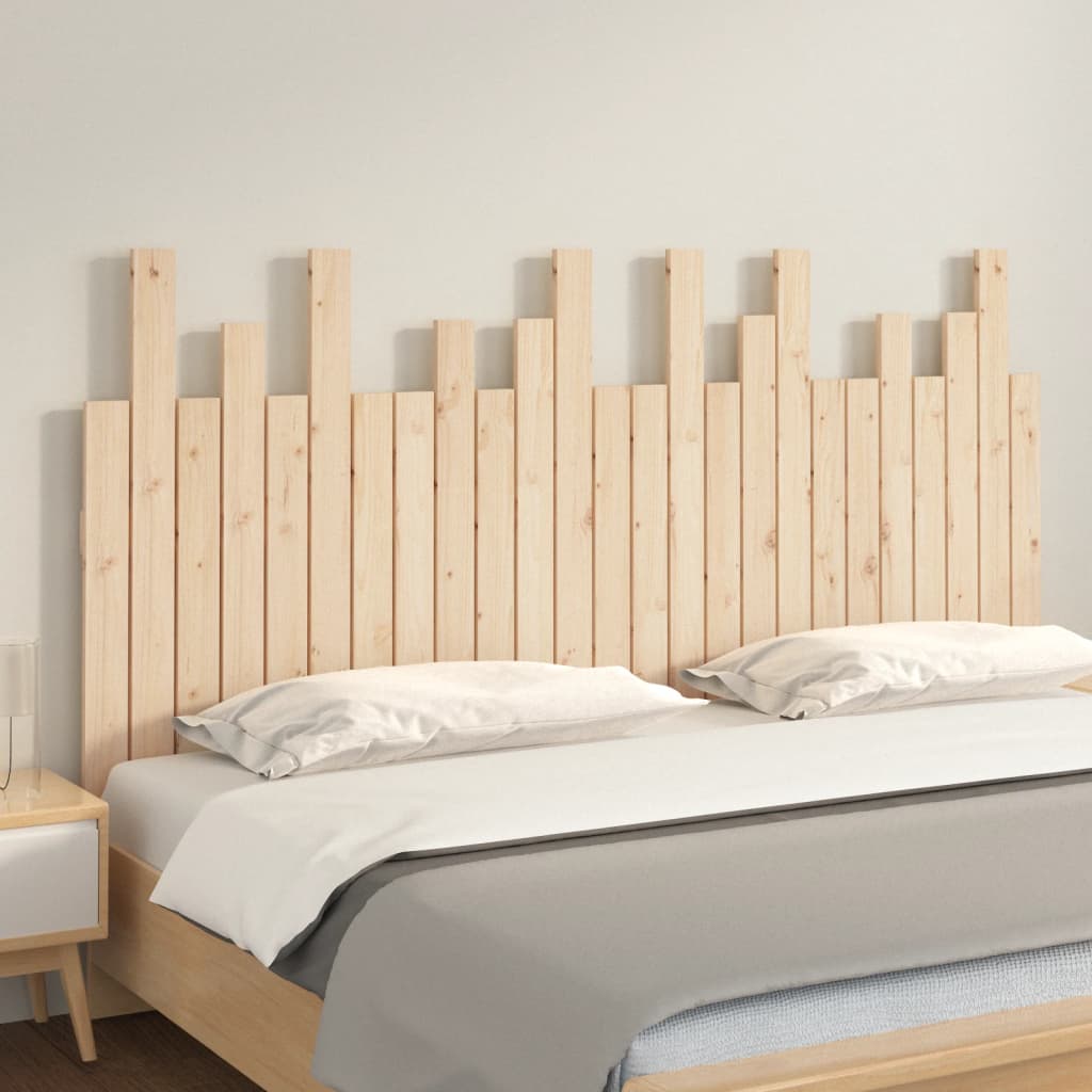 vidaXL Wall Headboard 159.5x3x80 cm Solid Wood Pine 3