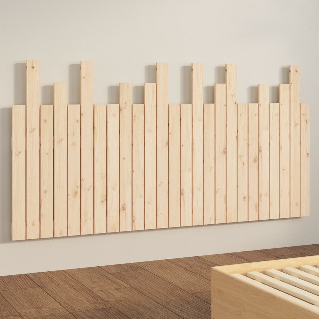 vidaXL Wall Headboard 159.5x3x80 cm Solid Wood Pine 4