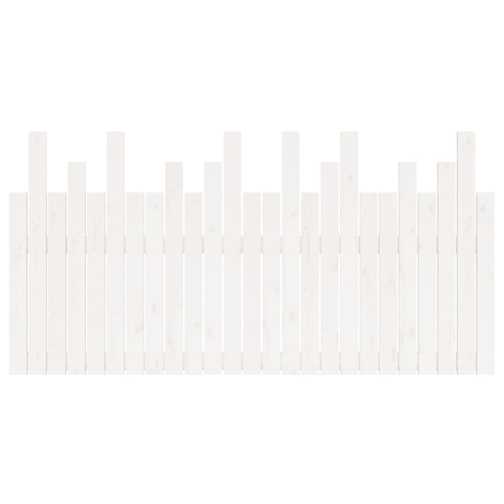 vidaXL Wall Headboard White 159,5x3x80 cm Solid Wood Pine 5