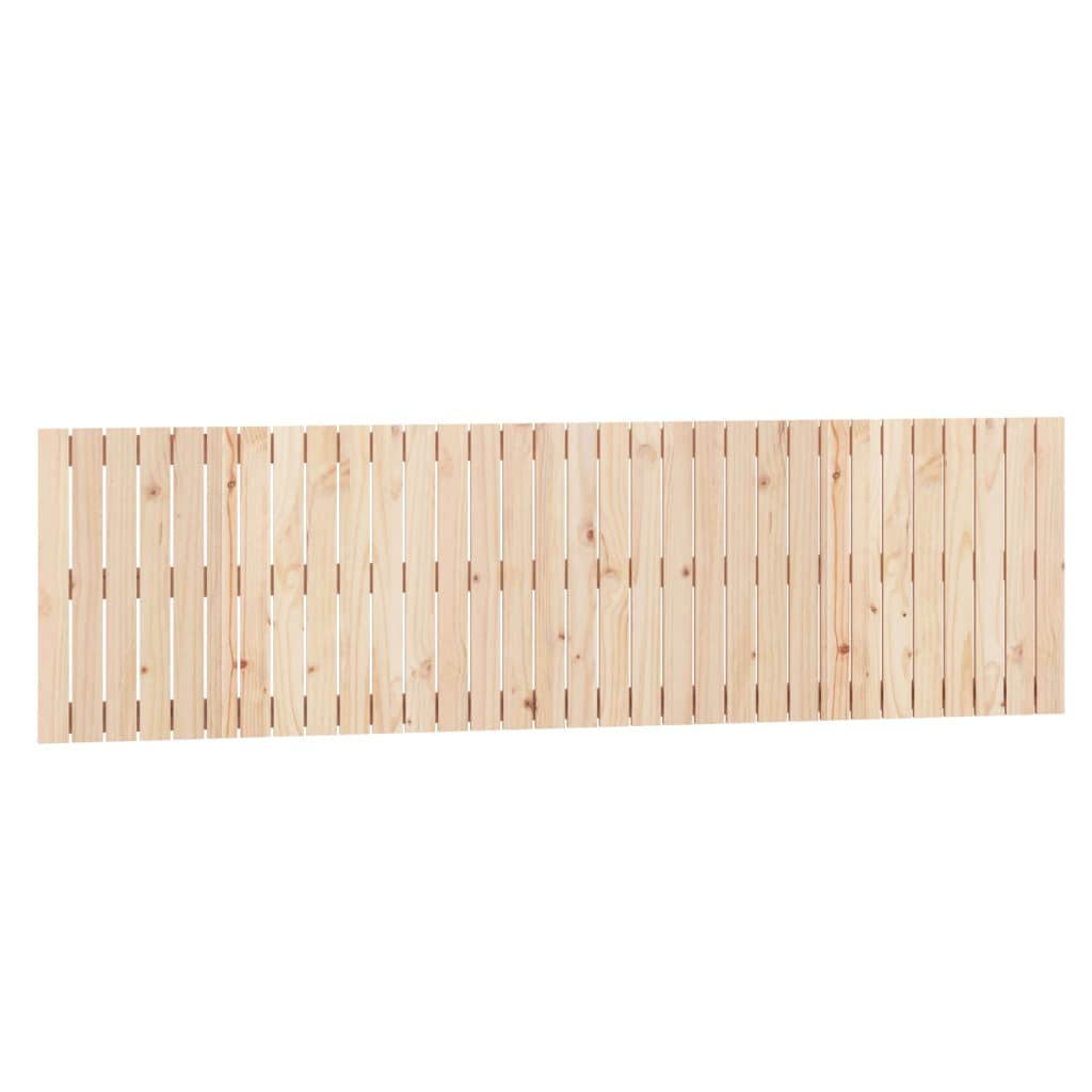 vidaXL Wall Headboard 204x3x60 cm Solid Wood Pine 2