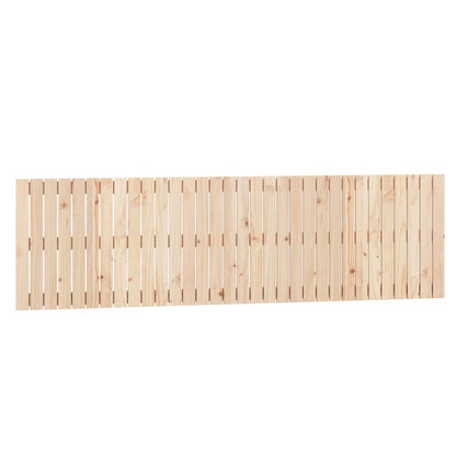 vidaXL Wall Headboard 204x3x60 cm Solid Wood Pine 2