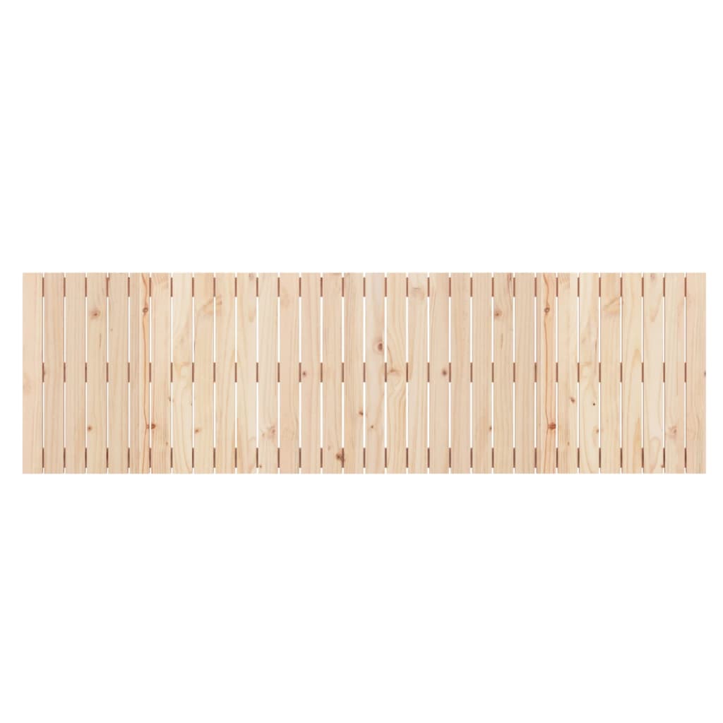 vidaXL Wall Headboard 204x3x60 cm Solid Wood Pine 4