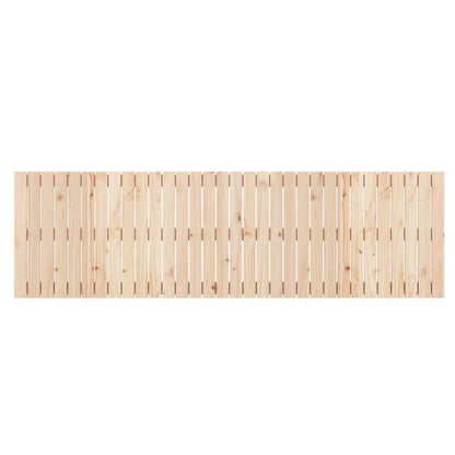 vidaXL Wall Headboard 204x3x60 cm Solid Wood Pine 4