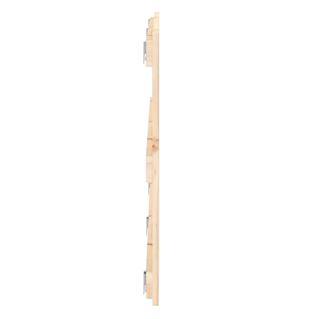 vidaXL Wall Headboard 204x3x60 cm Solid Wood Pine 5