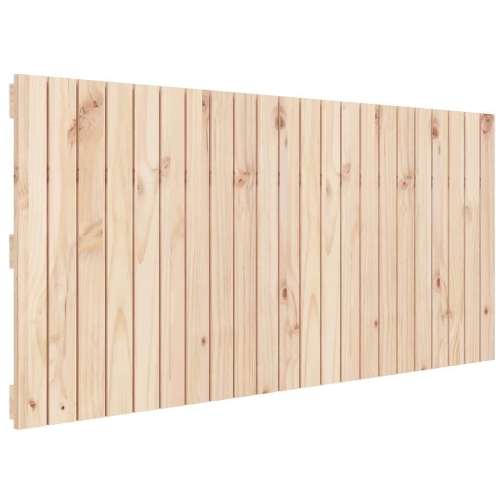vidaXL Wall Headboard 140x3x60 cm Solid Wood Pine 2
