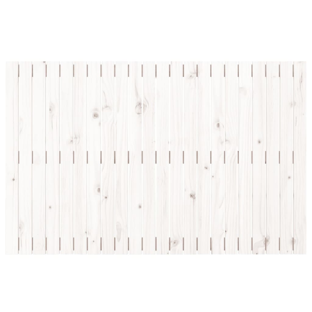 vidaXL Wall Headboard White 140x3x90 cm Solid Wood Pine 4