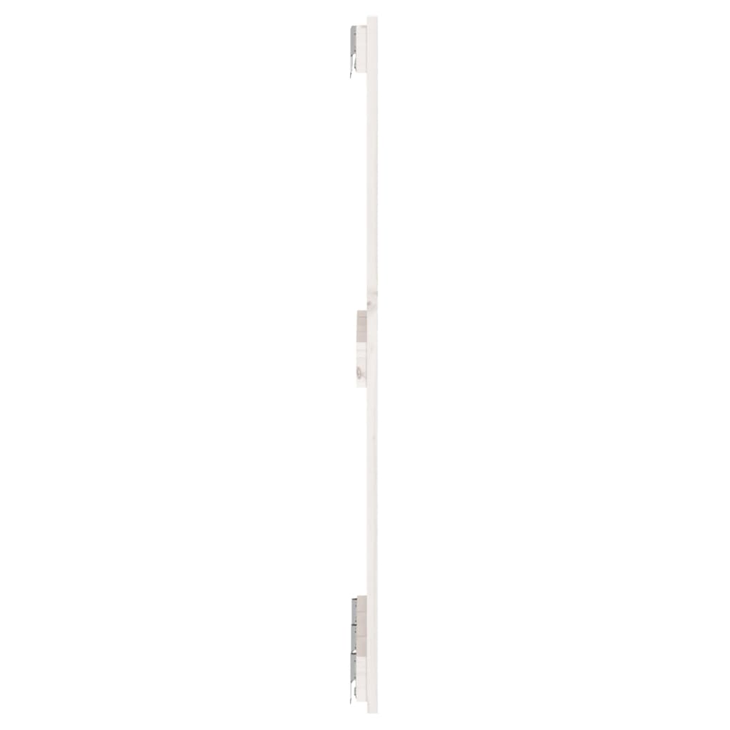 vidaXL Wall Headboard White 140x3x90 cm Solid Wood Pine 5