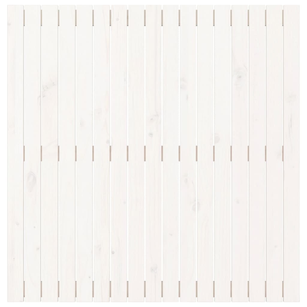 vidaXL Wall Headboard White 108x3x110 cm Solid Wood Pine 4
