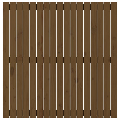 vidaXL Wall Headboard Honey Brown 108x3x110 cm Solid Wood Pine 4
