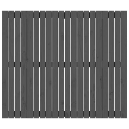 vidaXL Wall Headboard Grey 127.5x3x110 cm Solid Wood Pine 4