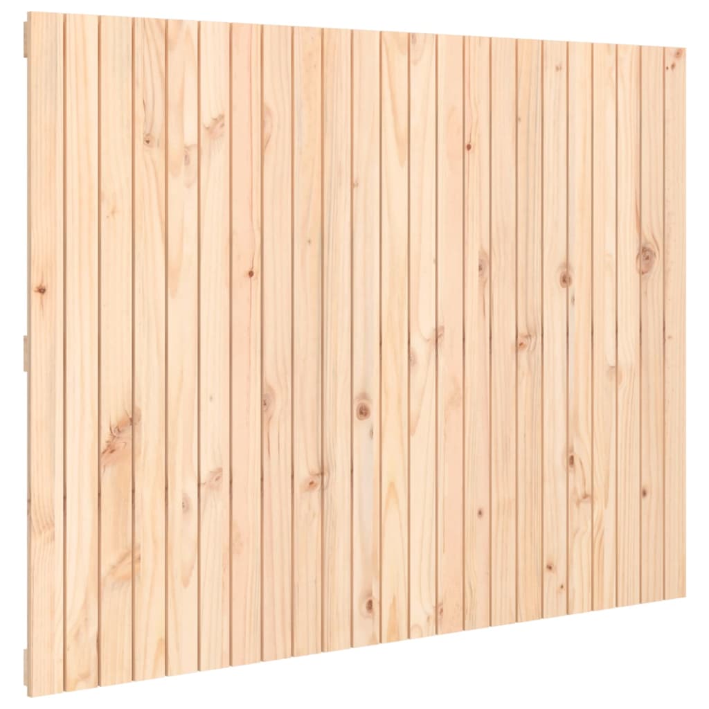 vidaXL Wall Headboard 146,5x3x110 cm Solid Wood Pine 2