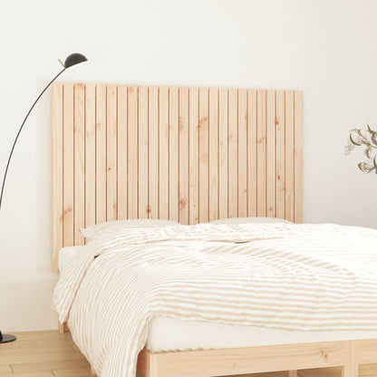 vidaXL Wall Headboard 108x3x110 cm Solid Wood Pine Natural