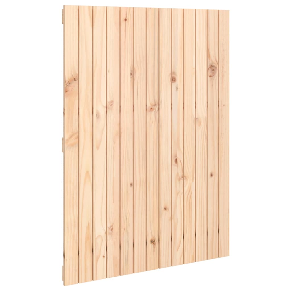 vidaXL Wall Headboard 82.5x3x110 cm Solid Wood Pine 2