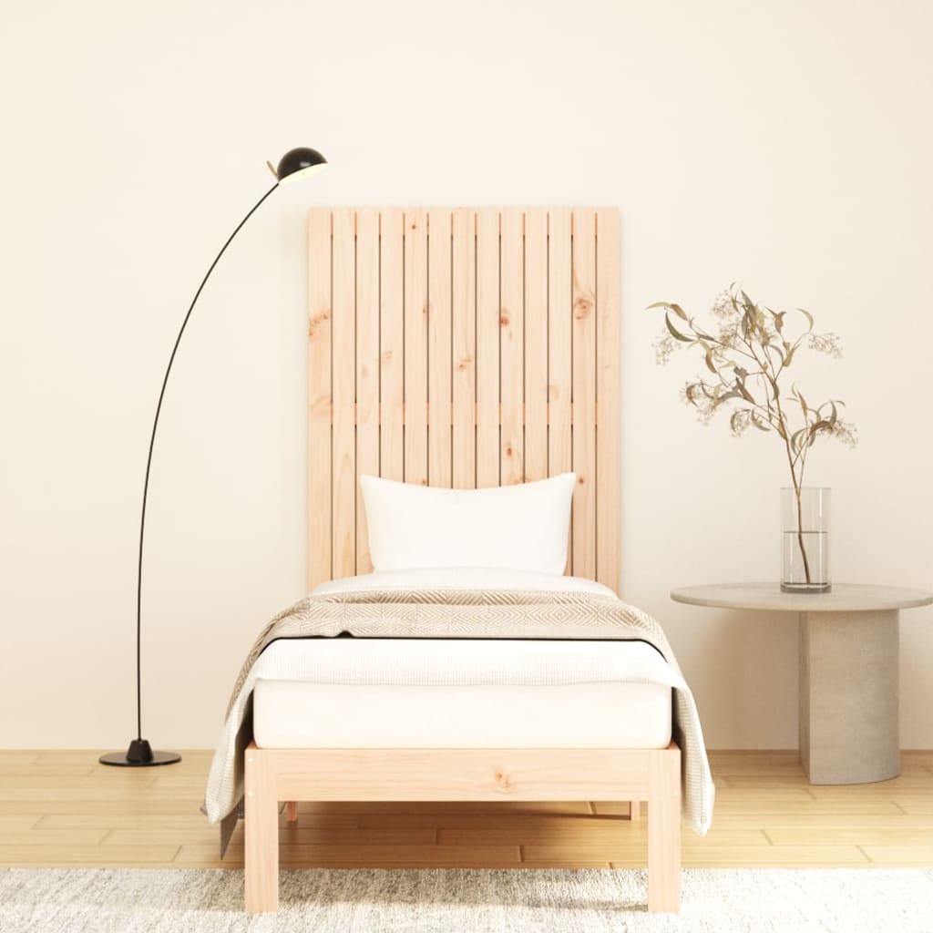vidaXL Wall Headboard 82.5x3x110 cm Solid Wood Pine 3