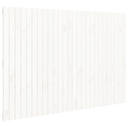 White wooden slatted headboard shown from a side angle