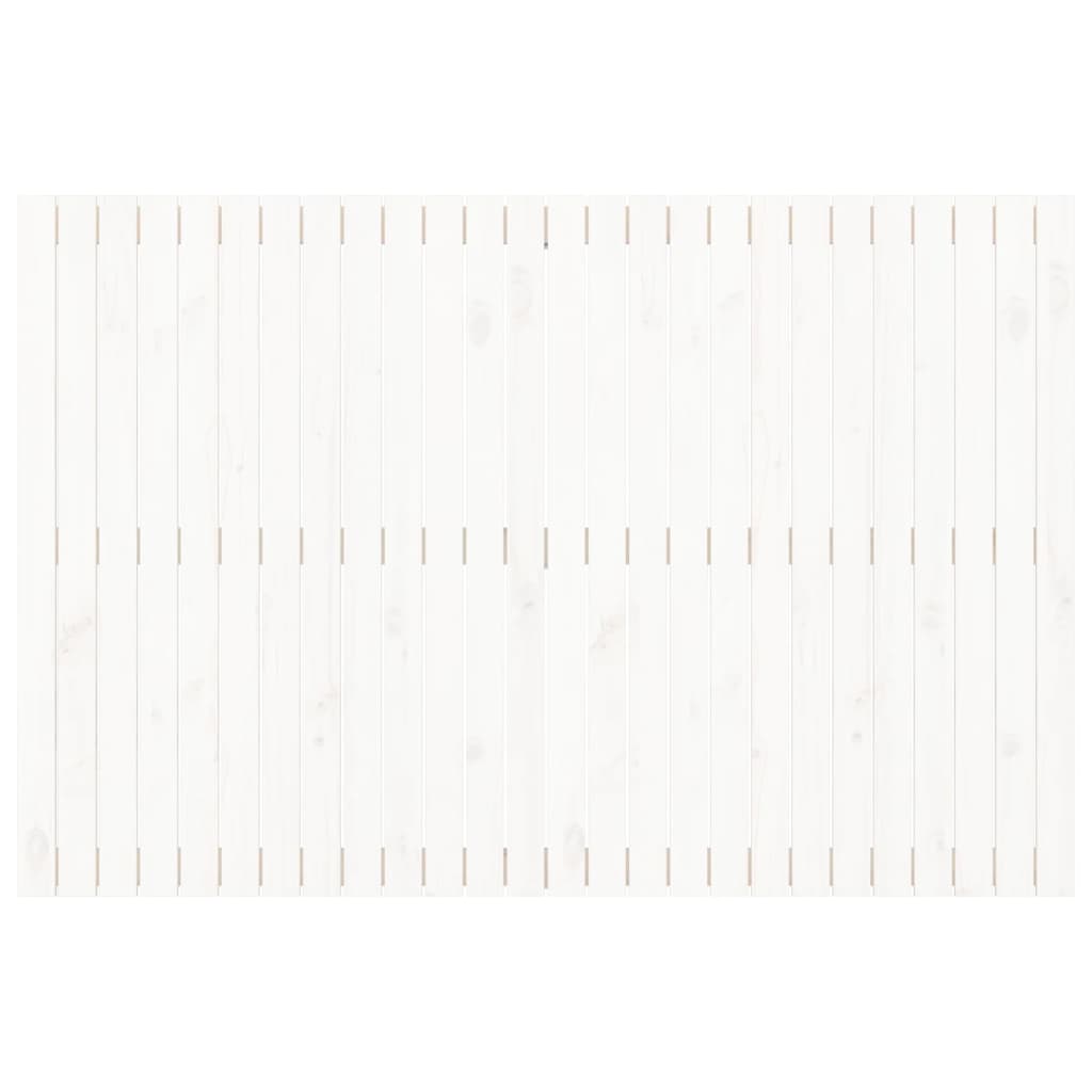 vidaXL Wall Headboard White 166x3x110 cm Solid Wood Pine 4