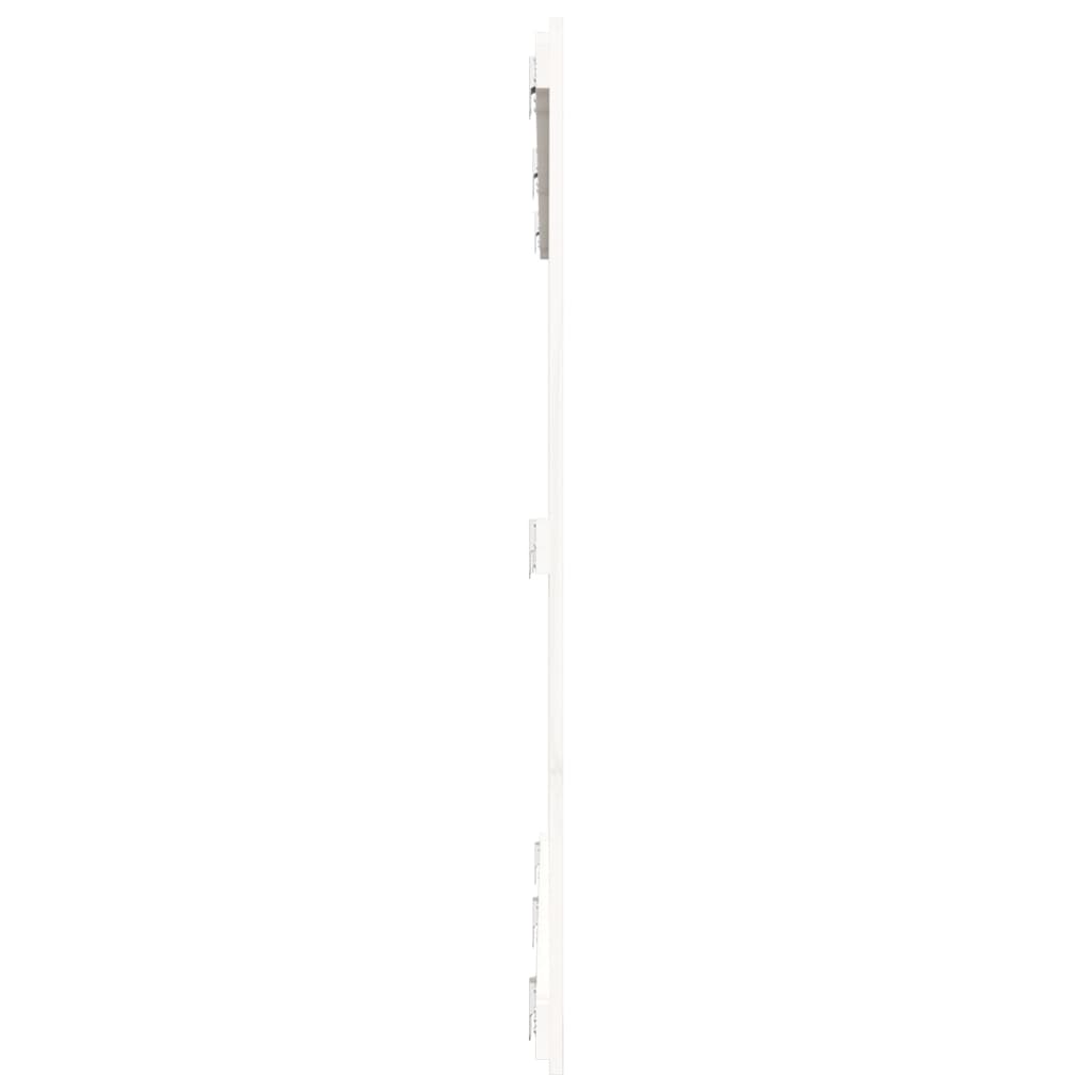 vidaXL Wall Headboard White 166x3x110 cm Solid Wood Pine 5